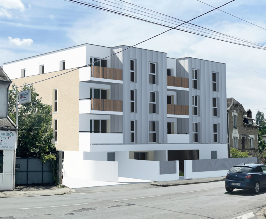 Construction de la Résidence Parenth’eze à Brive-la-Gaillarde – ensemble immobilier de 38 logements conçu par ABC Architecture