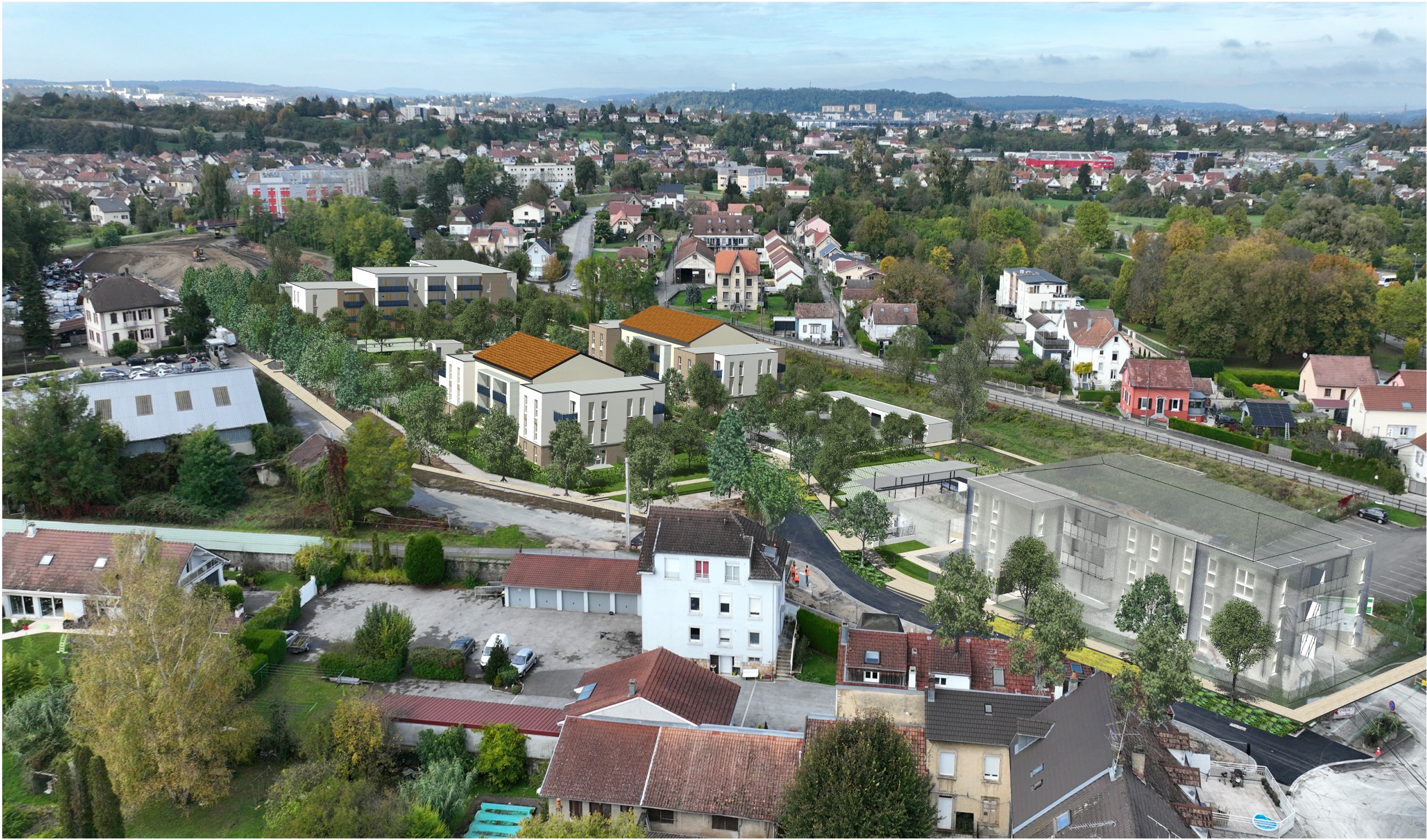 Construction d’un ensemble immobilier de 96 logements à Audincourt – résidence intergénérationnelle et logements sociaux conçus par ABC Architecture