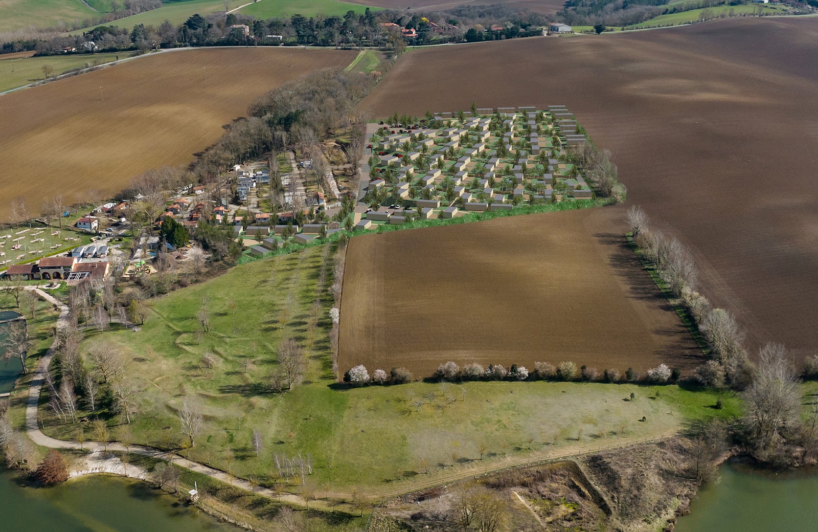 Aménagement du camping de la Thesauque
