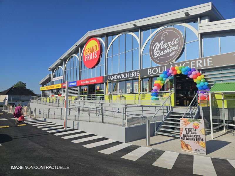 Construction du magasin Grand Frais à Malemort-sur-Corrèze