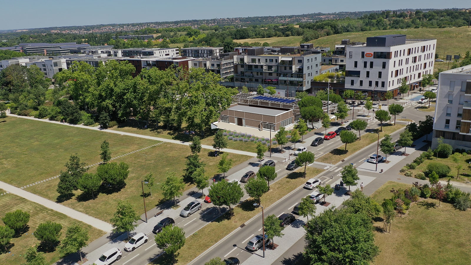 maison de quartier bois Balma