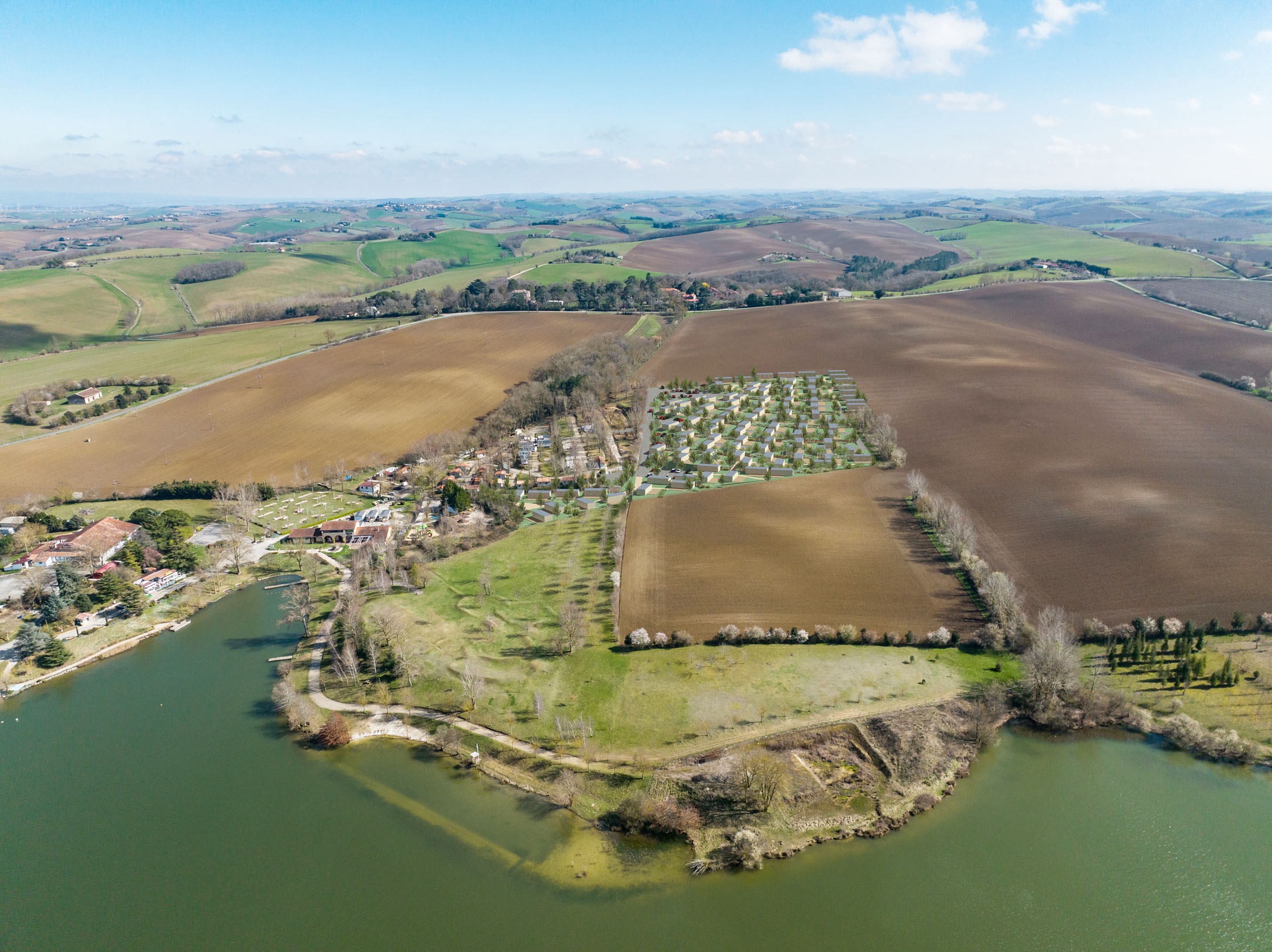 Aménagement du camping de la Thesauque