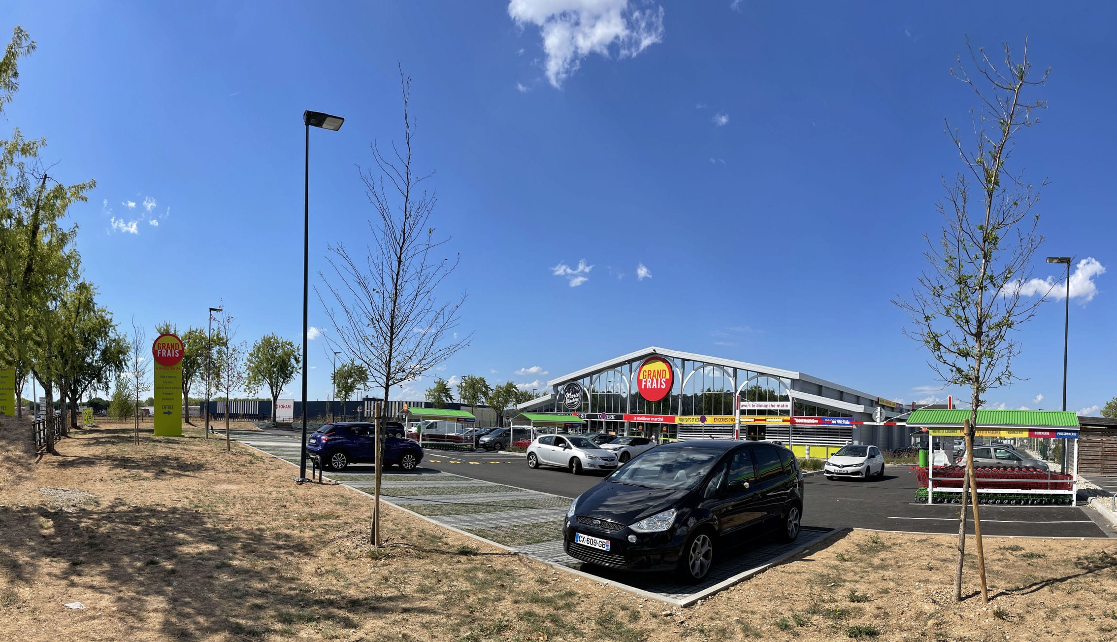 Construction du magasin Grand Frais à Brive-la-Gaillarde