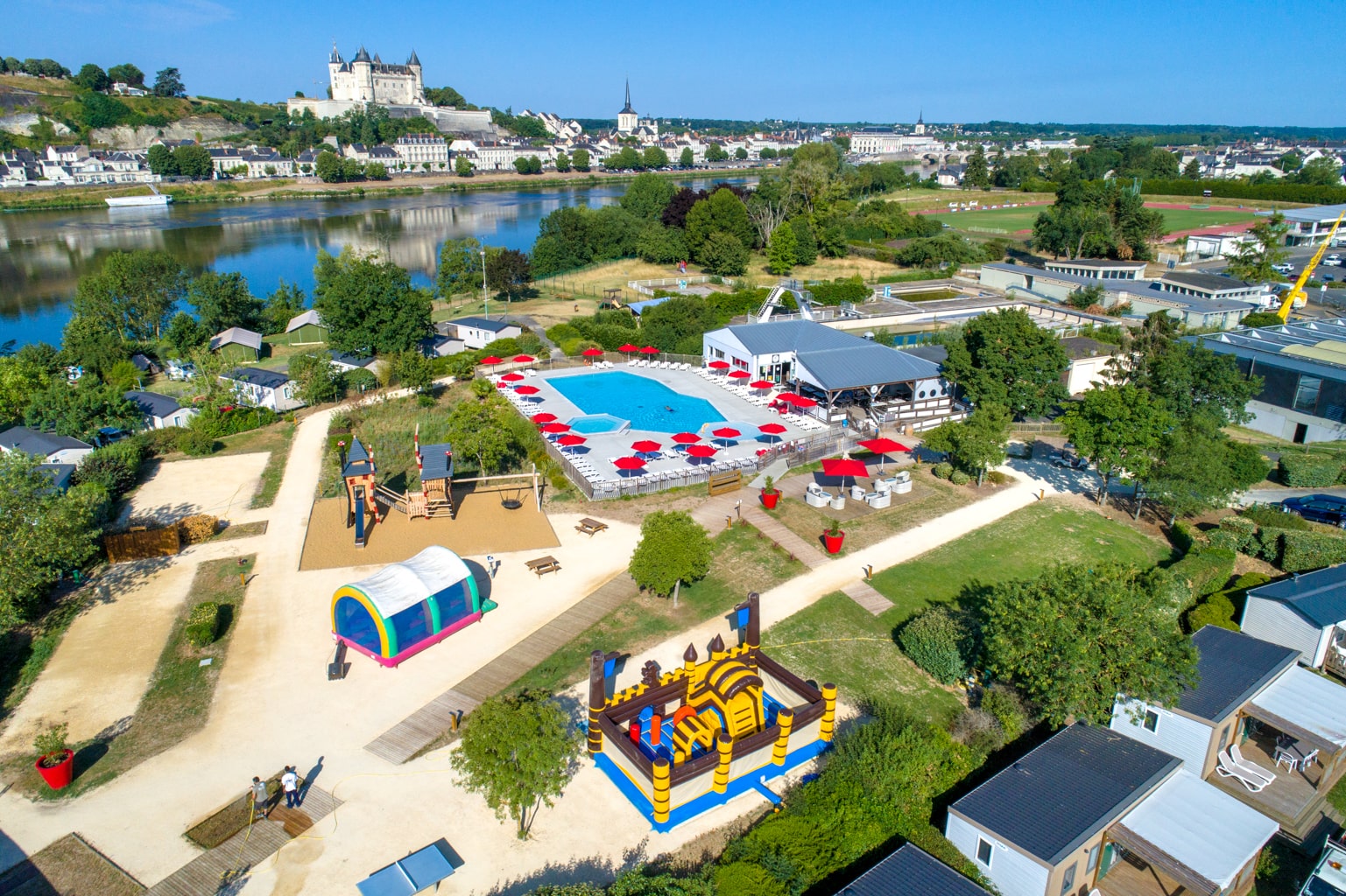 Aménagement du camping de l’île d’Offard à Saumur