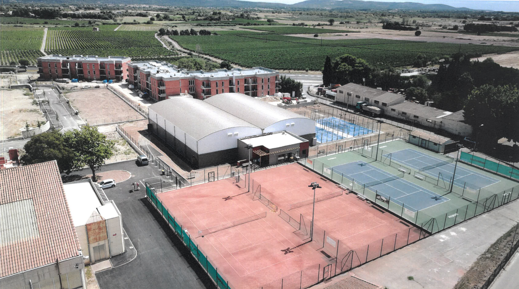 extension complexe tennistique Villaveyrac