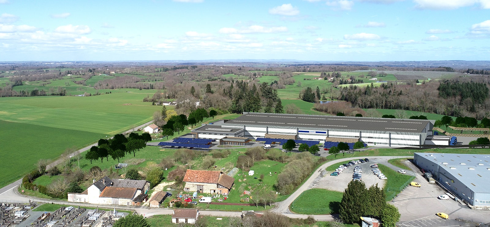 Construction d’une usine de production à Oradour-sur-Vayres