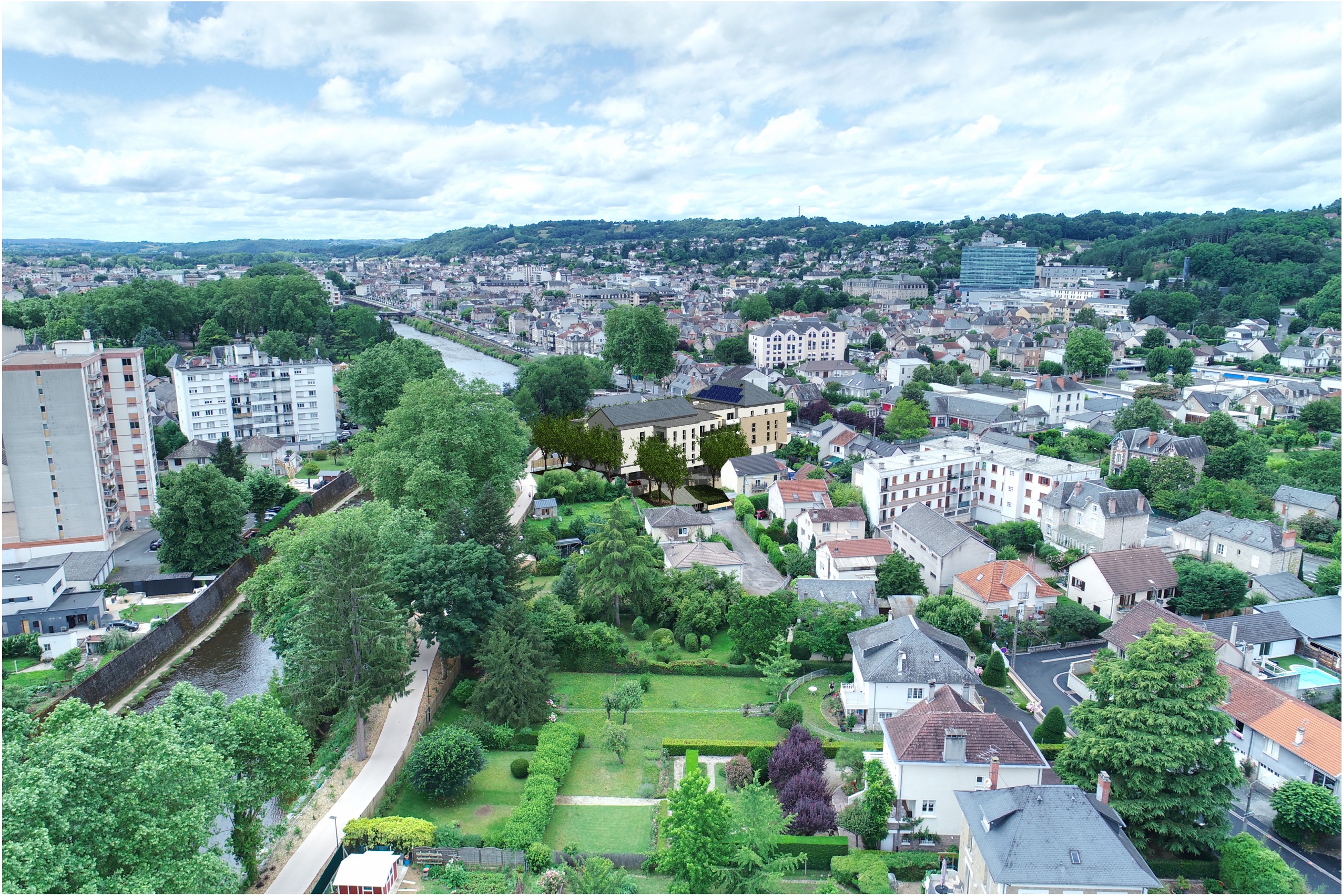 Construction de la Résidence Parenth’eze à Brive-la-Gaillarde – ensemble immobilier de 38 logements conçu par ABC Architecture