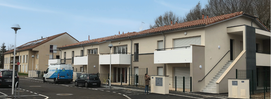 Construction de la Résidence Simone de Beauvoir à Feytiat – 46 logements sociaux conçus par ABC Architecture pour SCALIS