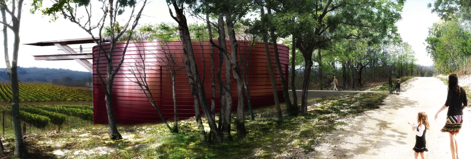 Construction d’un chai de vinification à Landiech