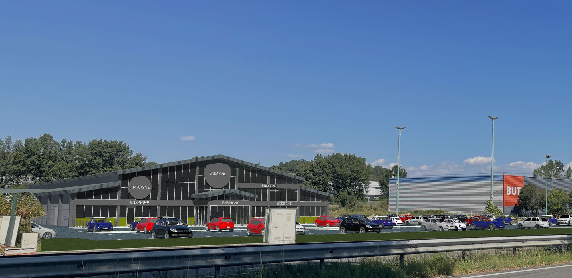 Construction du magasin Grand Frais à Castres